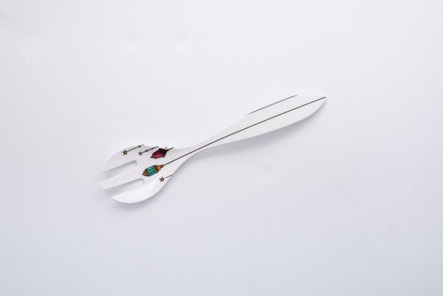 Square Serving Bowl  (Pack of 3 Pcs ) With fork and spoon