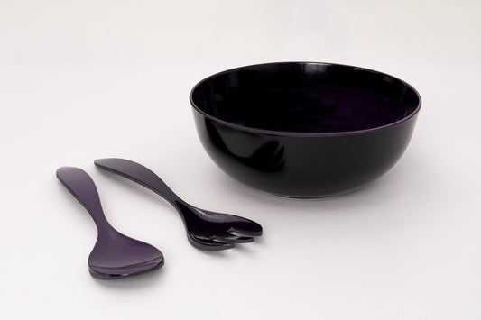 Serving Bowl with Serving Spoon and Fork Set of (  3 Pcs )