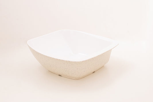 Large Square serving bowl with fork and spoon Pack of 3 Pcs