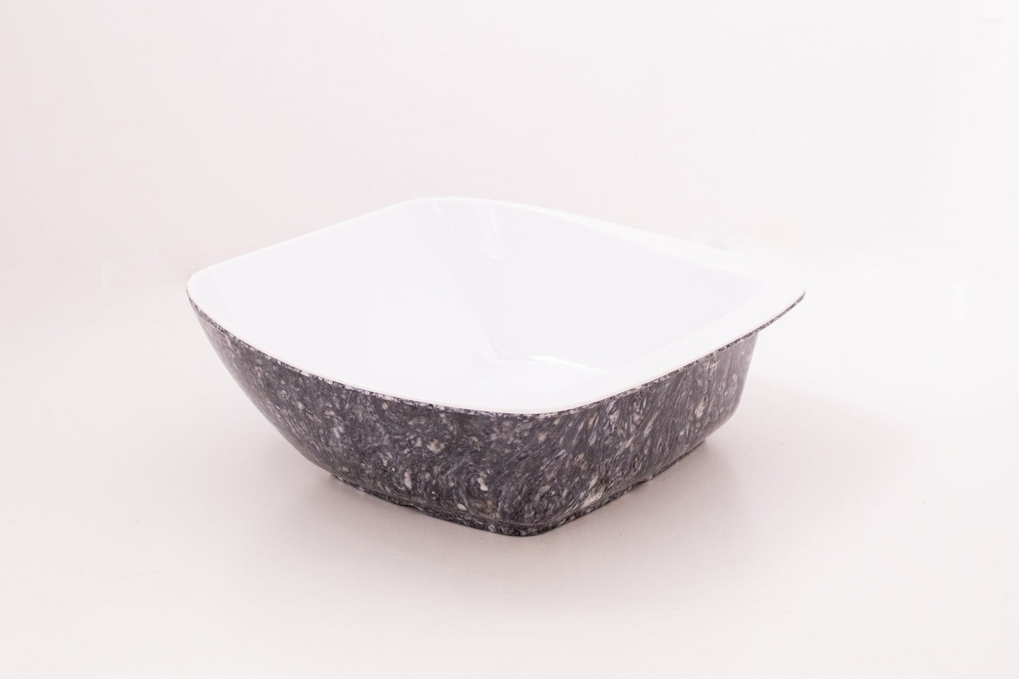 Large Square serving bowl with fork and spoon Pack of 3 Pcs