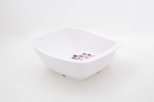Square Serving Bowl  (Pack of 3 Pcs ) With fork and spoon