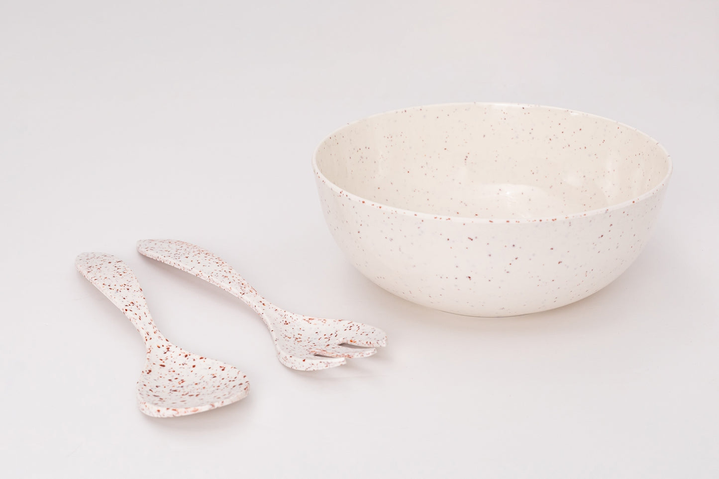 Serving Bowl with Serving Spoon and Fork Set of (  3 Pcs )