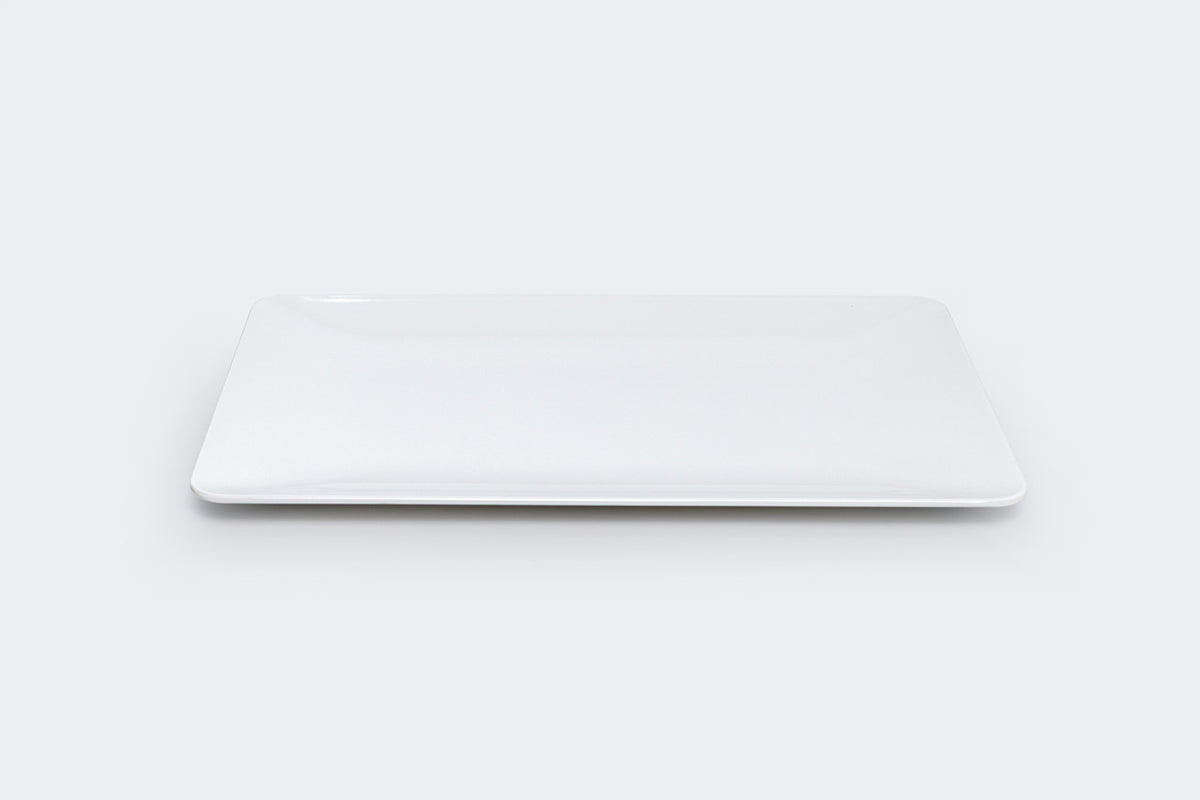 Melamine rectangle tray 40*25 cm White Set of (2 pieces )