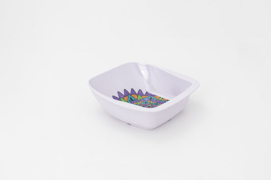 Square Serving Bowl  (Pack of 3 Pcs ) With fork and spoon