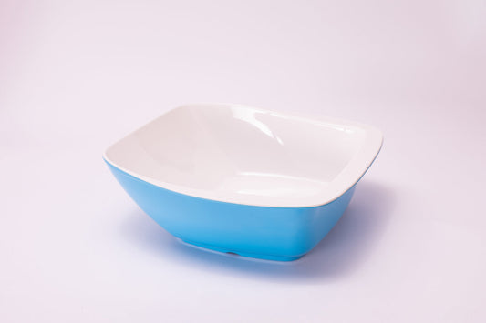 Large Square serving bowl  with fork and spoon  Pack of 3 Pcs
