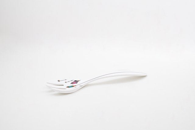 Serving Bowl with Serving Spoon and Fork Set of (  3 Pcs )