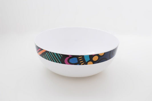 Serving Bowl with Serving Spoon and Fork Set of (  3 Pcs )